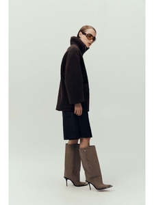 Jayla Teddy Jacket - Espresso