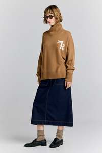 K Flag Sweater - Tan