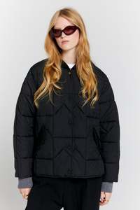 Karen Walker: Quilted Monogram Jacket - Black