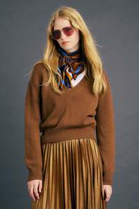 Karen Walker: Colette Sweater - Tan
