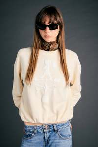 Karen Walker: Weather Shop Sweatshirt - Ecru