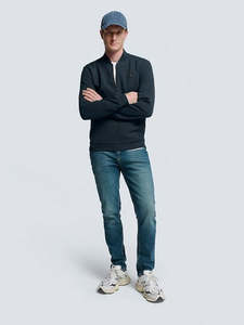 No Excess: Pique Knitted Sweatshirt - Night