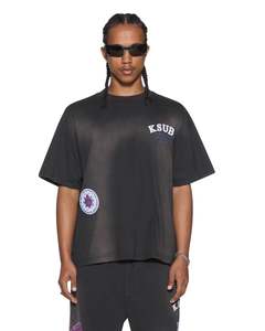 Mens T Shirts: Genesis Ekcess Tee - Charcoal Fade