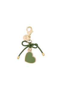 Heart Charm - Gold/Green