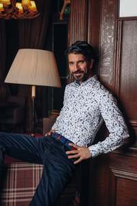 Chess LS Shirt - Navy