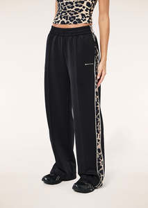 Man Down Track Pant - Black/Leopard