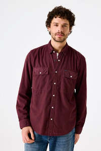 Corduroy Shirt - Burgundy
