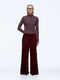 Alessia Relaxed Pant - Burgundy