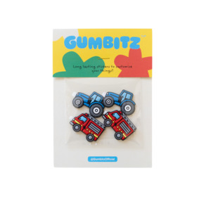 Gumbitz Sticker Set | Fire Trucks and Blue Tractors