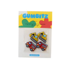 Gumbitz Sticker Set | Fire Trucks and Diggers