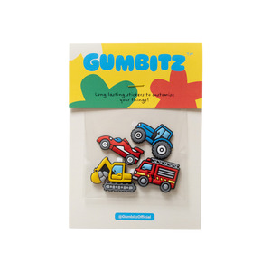 Pink Pack: Gumbitz Sticker Mixed Pack | All Wheels Pack Blue Tractor and Red Car