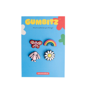 All: Gumbitz Bag Pins | Daisy Pink Mix