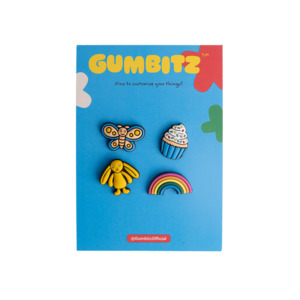 Gumbitz Bag Pins | Blue & Yellow Mix Pack