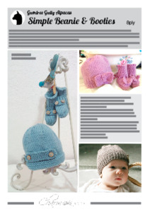 Products: Simple Beanie & Bootie Set