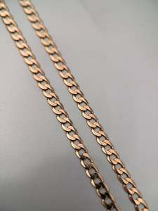 All Rings: Italian Flat Curb Necklace 49cm