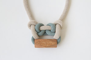 Knotted Rope + Rewarewa Necklaces Gwyneth Hulse Design