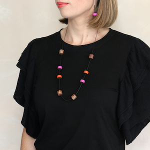 Mondrian Bead Necklace Gwyneth Hulse Design