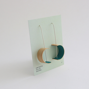 Products: Crescent Earrings Gwyneth Hulse Design