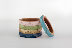 Faceted Bangle — Thin Gwyneth Hulse Design