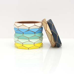 Faceted Bangle — Thin Gwyneth Hulse Design