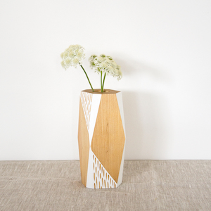 Kauri Faceted Vase — Small Gwyneth Hulse Design