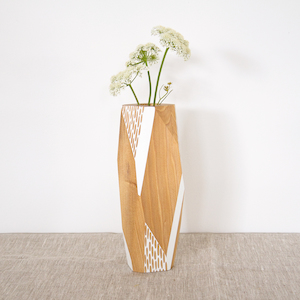 Kauri Faceted Vase — Large Gwyneth Hulse Design