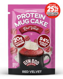 GYM BOD Red Velvet Protein Mug Cake