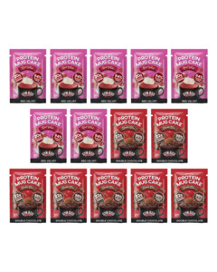 Products: GYM BOD Protein Mug Cake Variety Pack