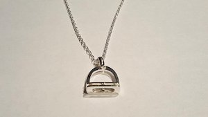 Products: Large Horse Stirrup Pendant with Designer Bottom