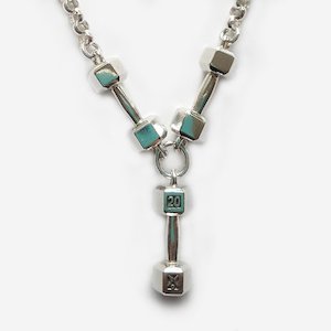 Products: 20kg Triple Dumbbell Pendant with Chain