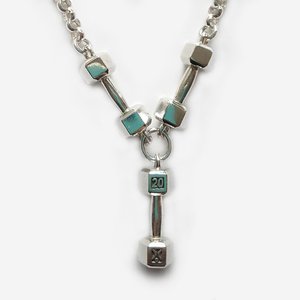 Products: 20kg Triple Dumbbell Pendant with Chain