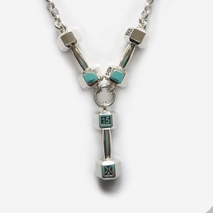 Products: 15kg Triple Dumbbell Pendant with Chain