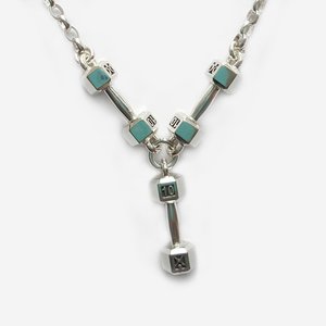 Products: 10kg Triple Dumbbell Pendant with Chain