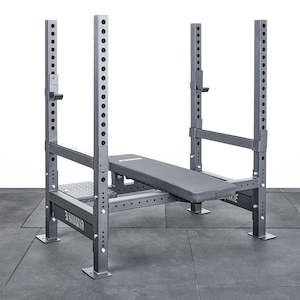 Gym Bench: Half Rack Bench Press