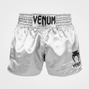 Venum: Venum Classic Muay Thai Shorts - Silver/Black