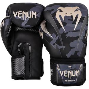 Boxing Gloves: Venum Impact Boxing Gloves | Dark camo/Sand