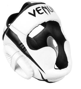 All Protection Gear: Venum Elite Headgear | White/Black