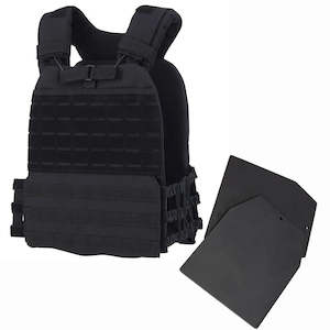 Plyo Boxes Weight Vest Skipping Rope: Tactical Weight Vest with 3.2kg Plates