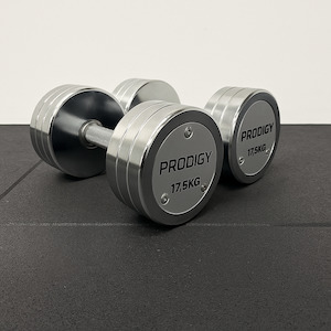 Prodigy Polished Chrome Dumbbells – 2.5kg to 30kg