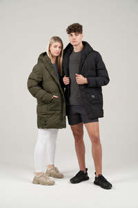 Mid Length Hooded Jacket