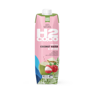 H2coco Lychee Coconut Water 1L x6