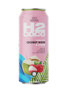 H2coco: H2coco Pure Coconut Water & Lychee 500mL x12 can