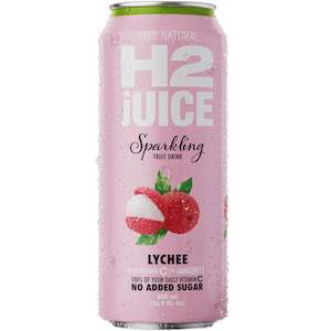 H2juice Sparkling Lychee 500ml x12