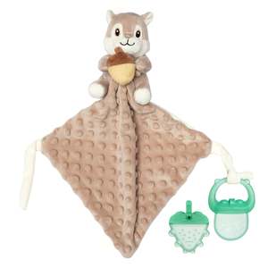 2024 Black Friday Sale: Snuggle Squirrel & Acorn Teether Blanket Combo