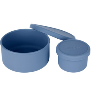 Round Silicone Food Container Set (2pcs)