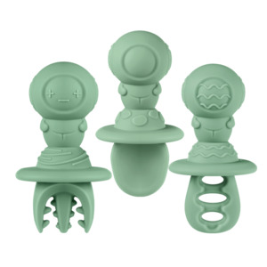 Astronaut Beginner Silicone Cutlery Set