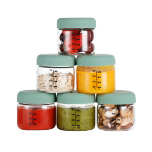 Food Storage: Airtight Silicone Lid Glass Jar Set