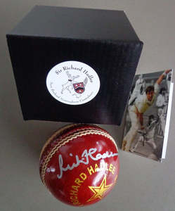Signed cricket ball by Sir Richard
