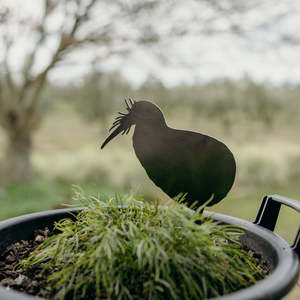 Rusty Deer Corten Steel Garden Art: Gloria the Off-Duty Kiwi
