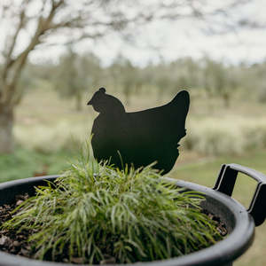 Rusty Deer Corten Steel Garden Art: Henrietta, On Patrol